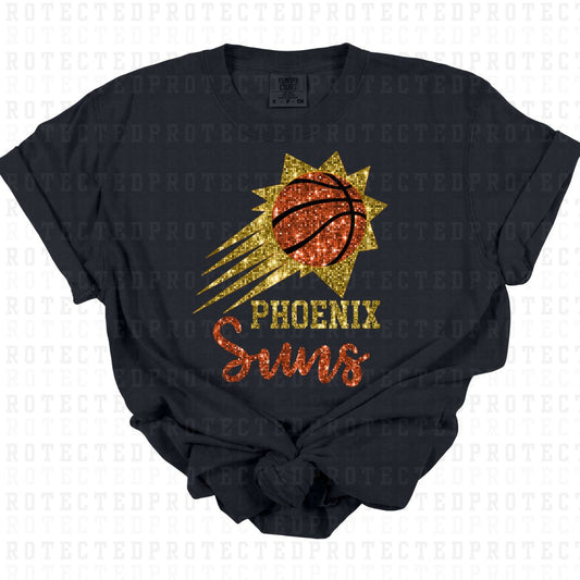 PHOENIX SUNS *FAUX SEQUIN* - DTF TRANSFER