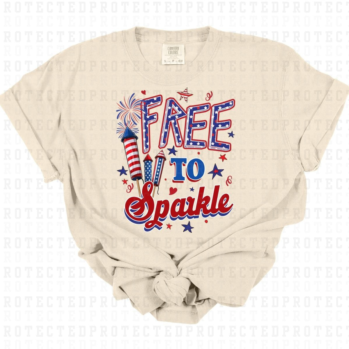 FREE TO SPARKLE - DTF TRANSFER