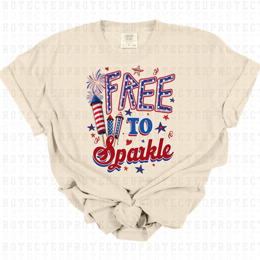 FREE TO SPARKLE - DTF TRANSFER