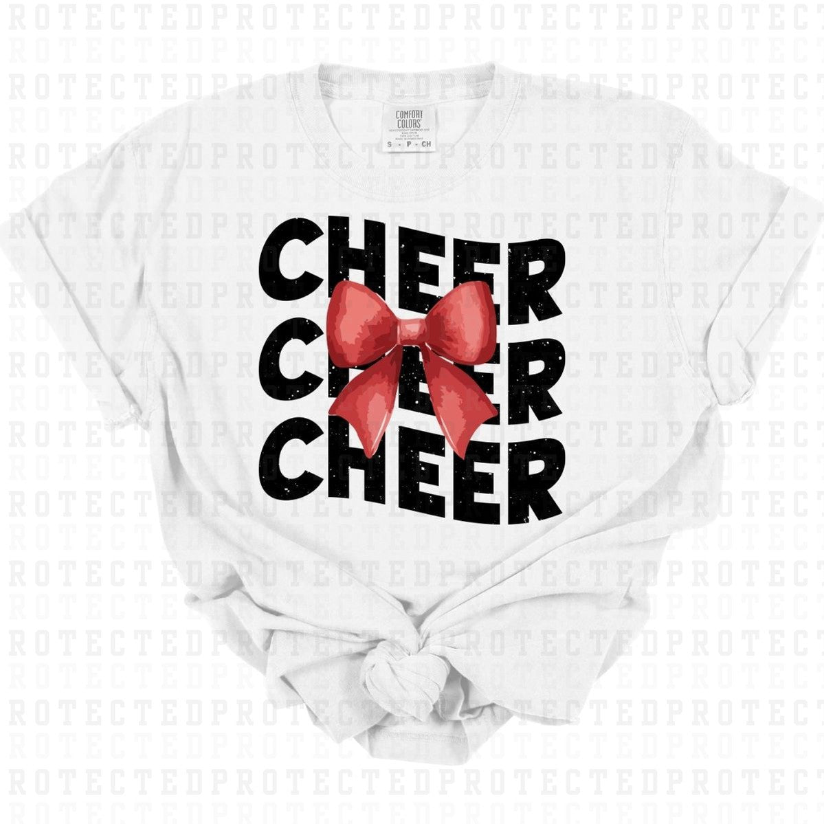 COQUETTE CHEER *BLACK/RED/GRUNGE* - DTF TRANSFER