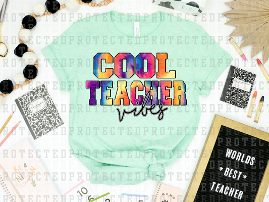 COOL TEACHER VIBES - DTF TRANSFER