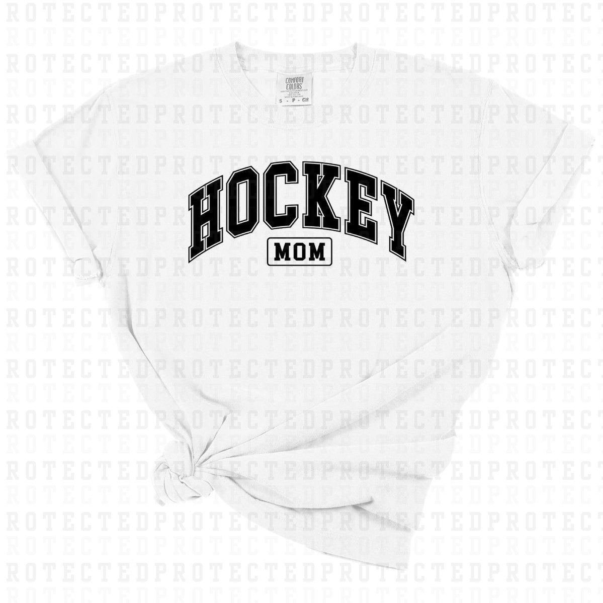 HOCKEY MOM *BLACK - SINGLE COLOR* - DTF TRANSFER