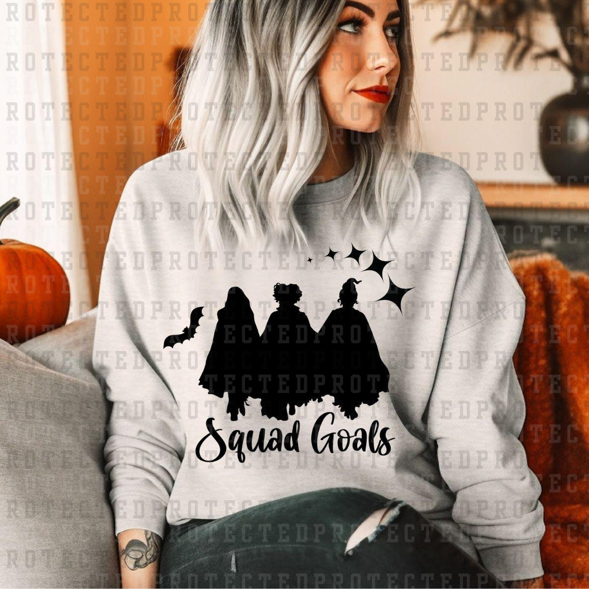 SQUAD GOALS SISTERS *SINGLE COLOR* - DTF TRANSFER