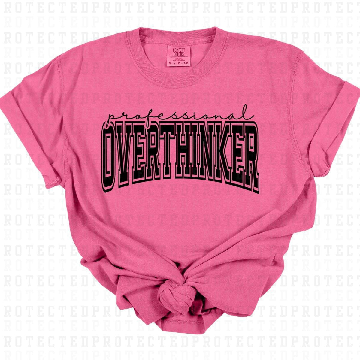 PROFESSIONAL OVERTHINKER *SINGLE COLOR* - DTF TRANSFER