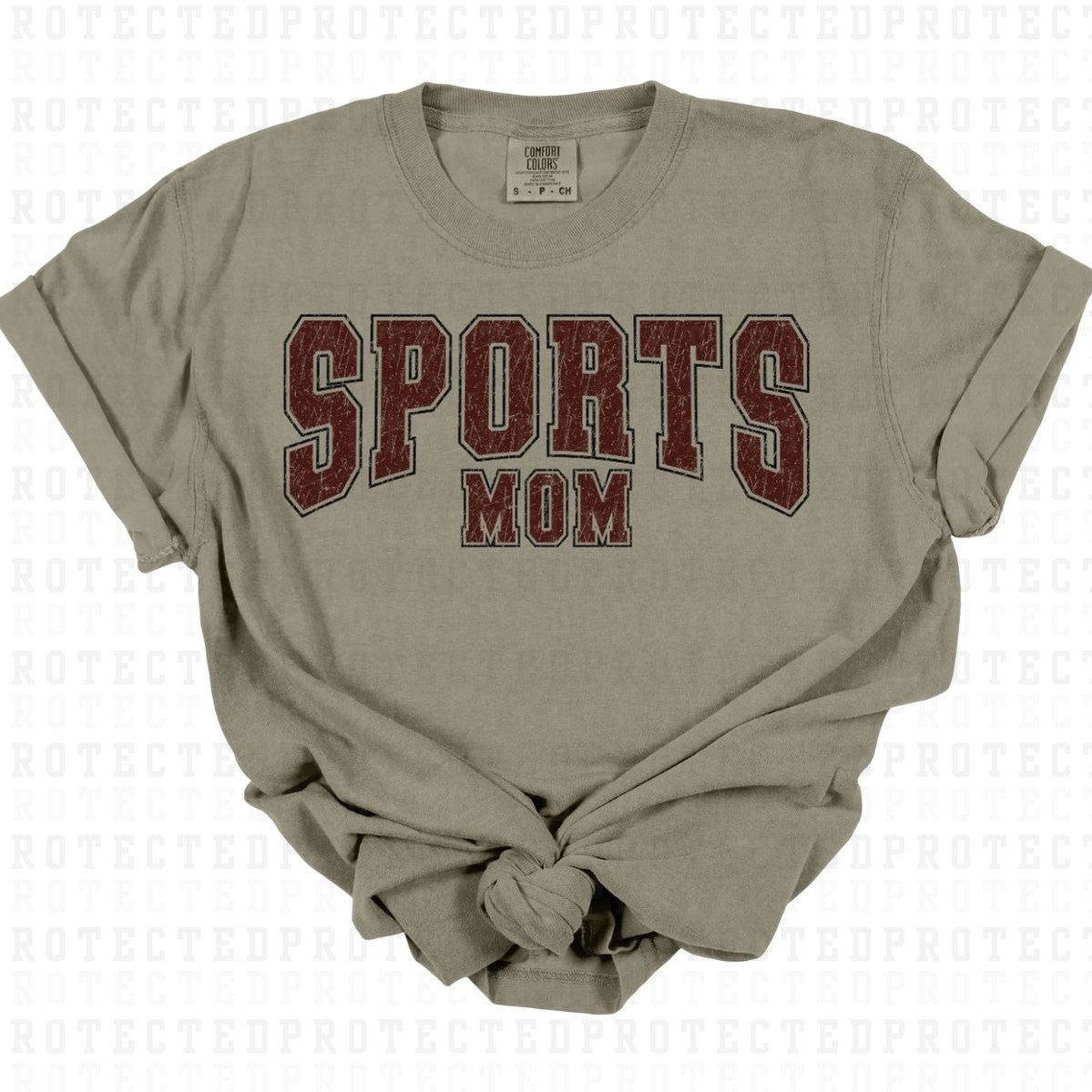 SPORTS MOM *W/GRUNGE* - DTF TRANSFER