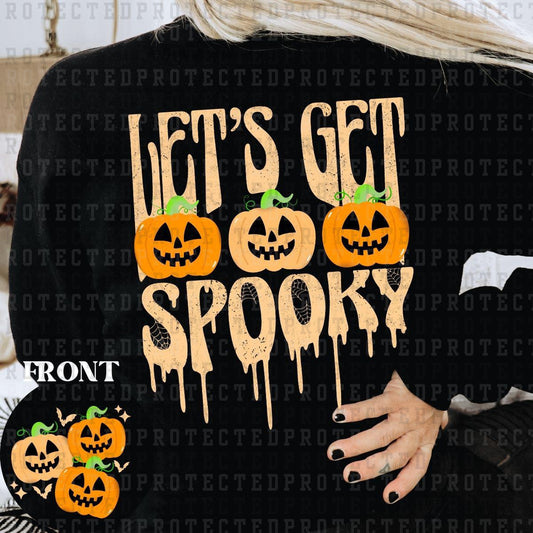 LET'S GET SPOOKY (POCKET/BACK) - DTF TRANSFER