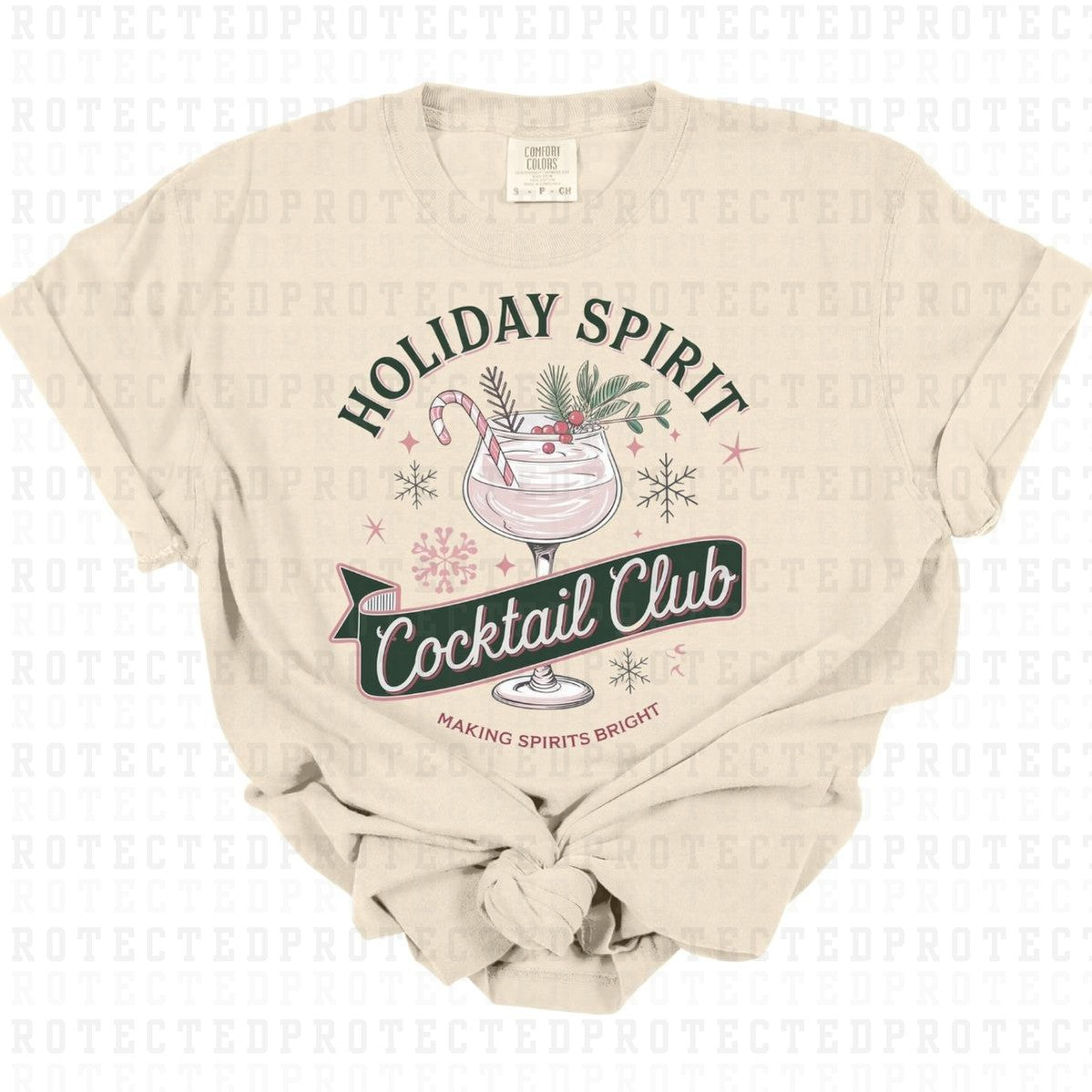 HOLIDAY SPIRIT COCKTAIL CLUB - DTF TRANSFER