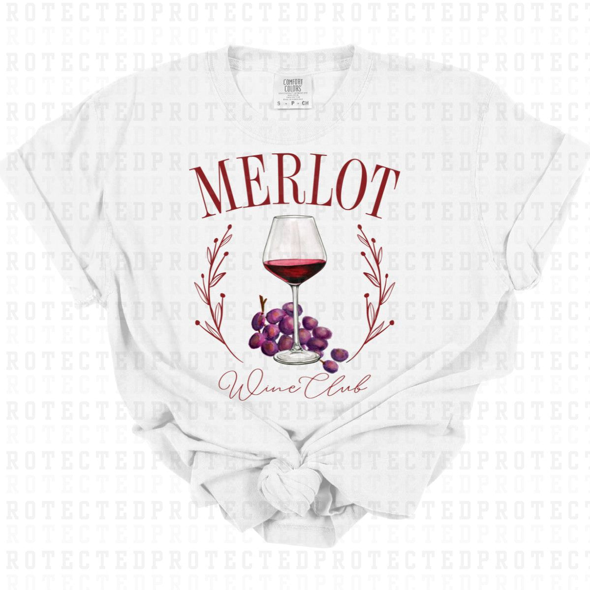 COQUETTE MERLOT WINE CLUB - DTF TRANSFER