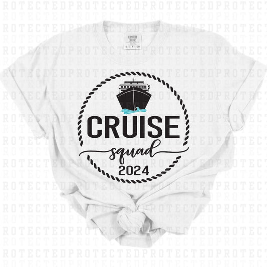 CRUISE SQUAD 2024 *BLACK* - DTF TRANSFER