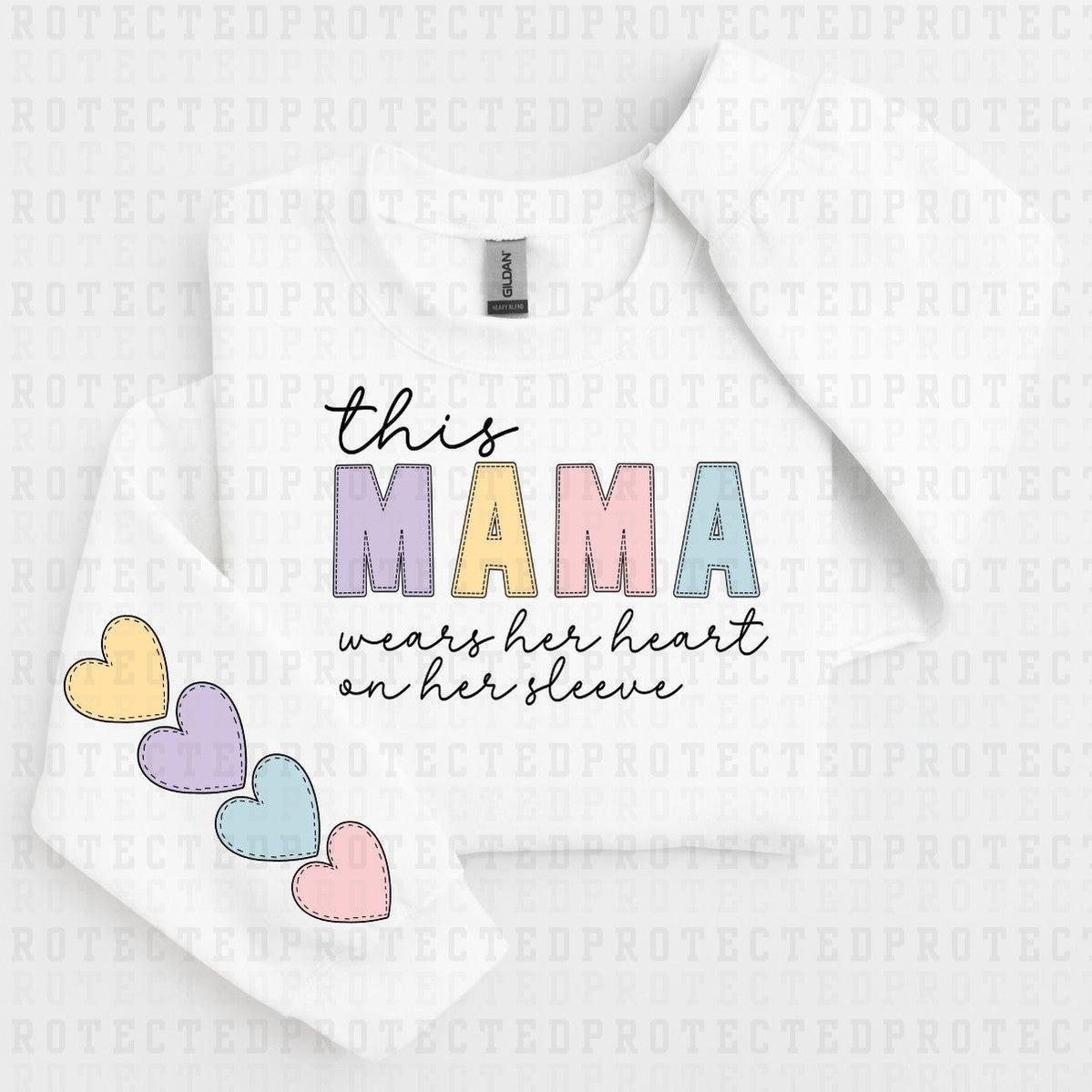 THIS MAMA *SLEEVE COMES IN 6"* (FULL FRONT+1 SLEEVE) - DTF TRANSFER