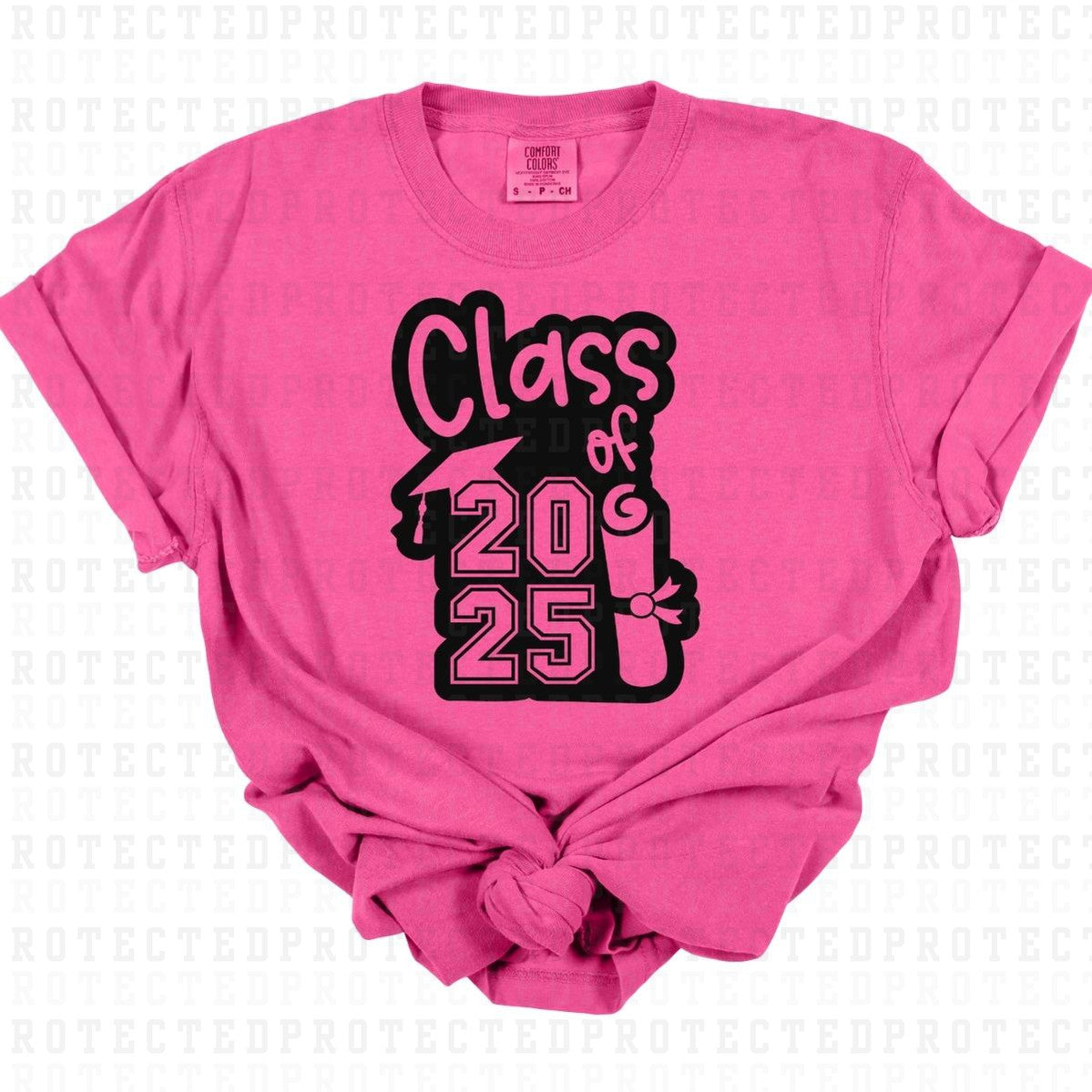 CLASS OF 2025 *SINGLE COLOR* - DTF TRANSFER