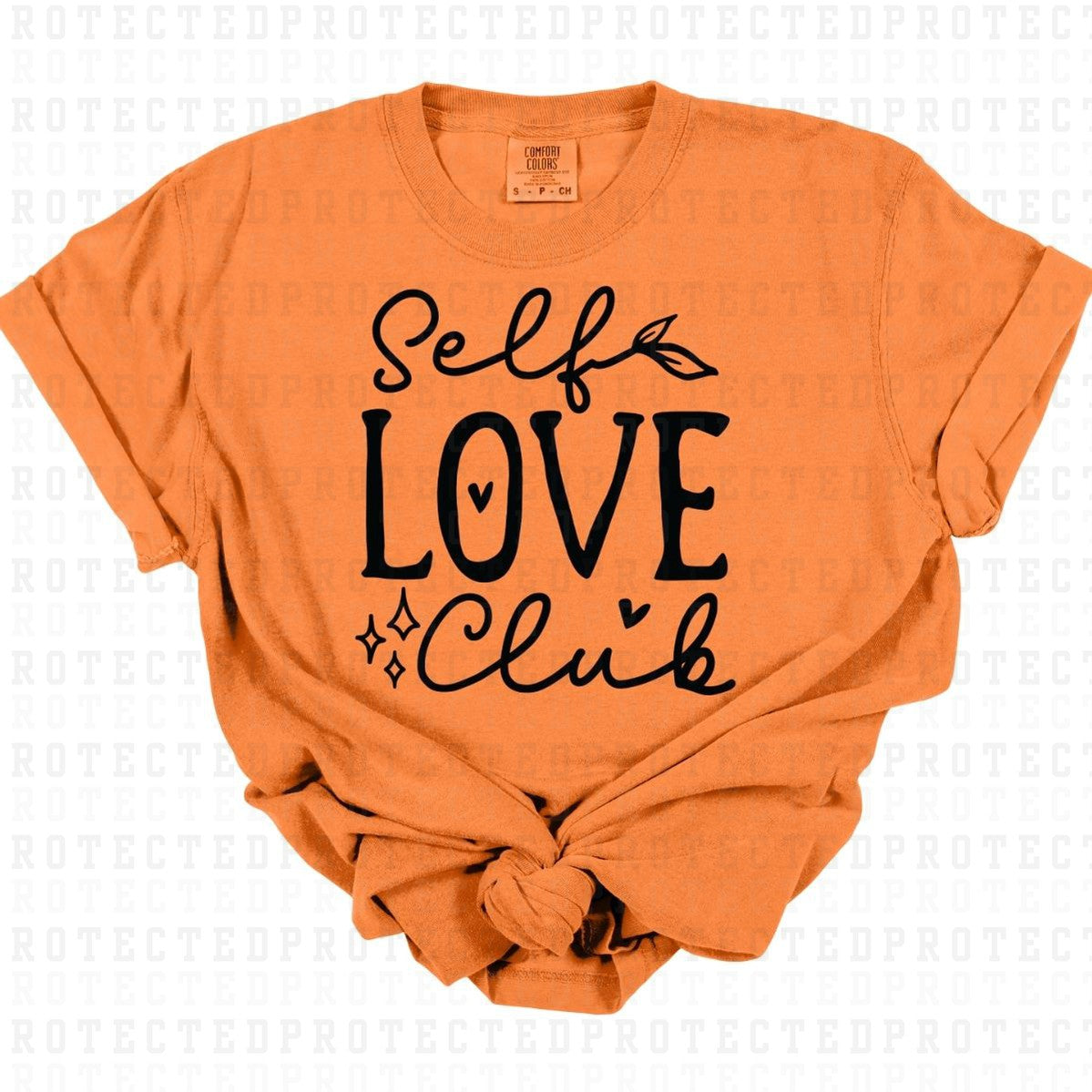 SELF LOVE CLUB *SINGLE COLOR* - DTF TRANSFER