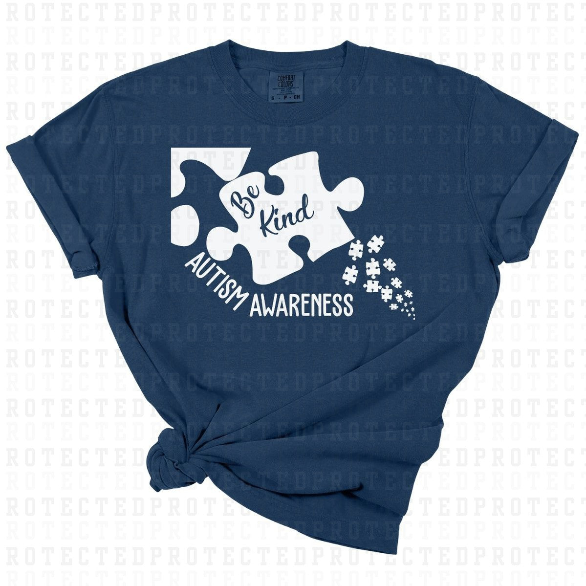 BE KIND AUTISM AWARENESS *SINGLE COLOR* - DTF TRANSFER