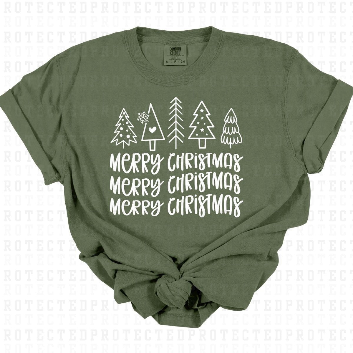 MERRY CHRISTMAS *SINGLE COLOR* - DTF TRANSFER