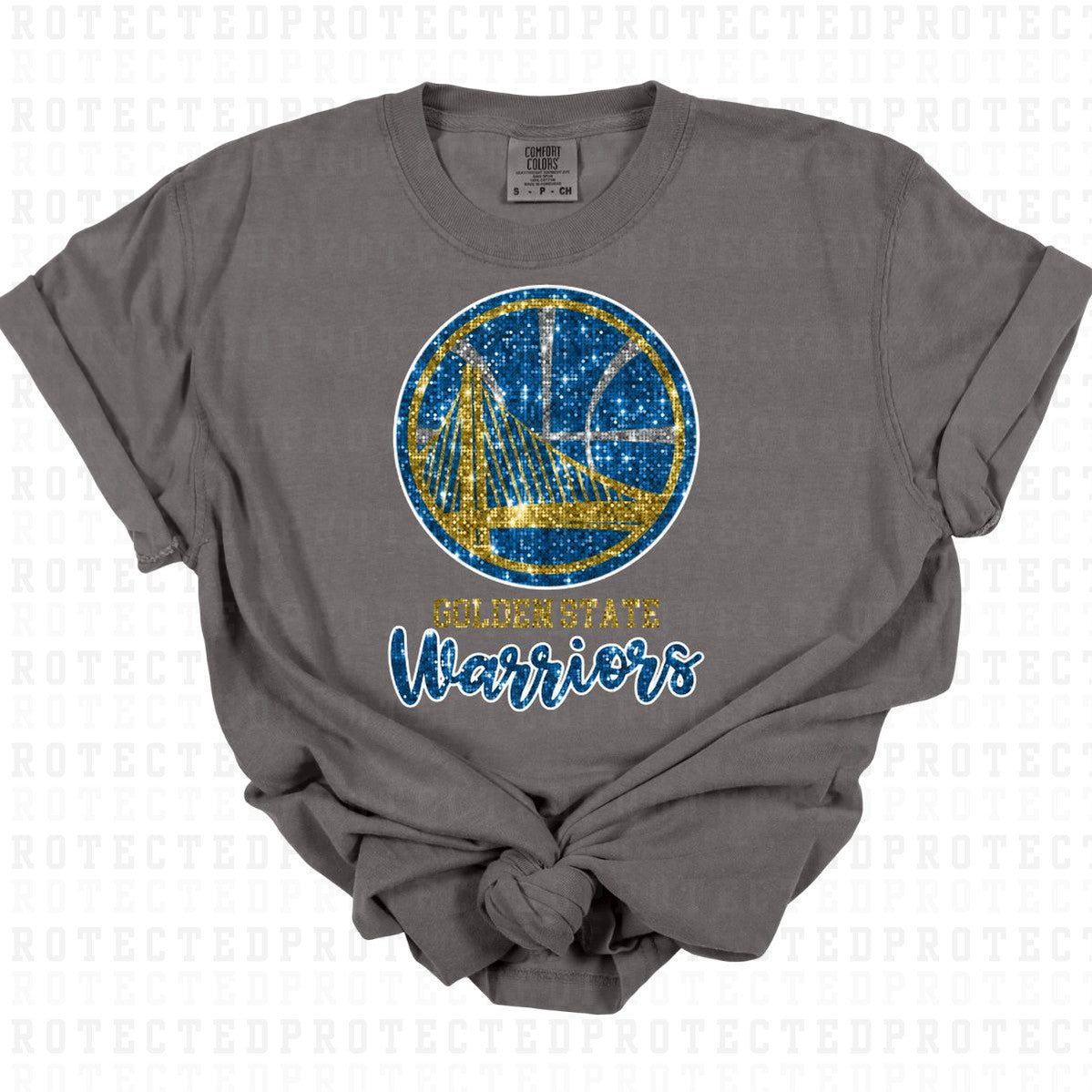 GOLDEN STATE WARRIORS *FAUX SEQUIN* - DTF TRANSFER