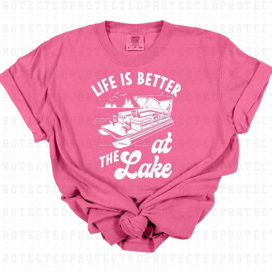 LIFE IS BETTER AT THE LAKE *SINGLE COLOR* - DTF TRANSFER