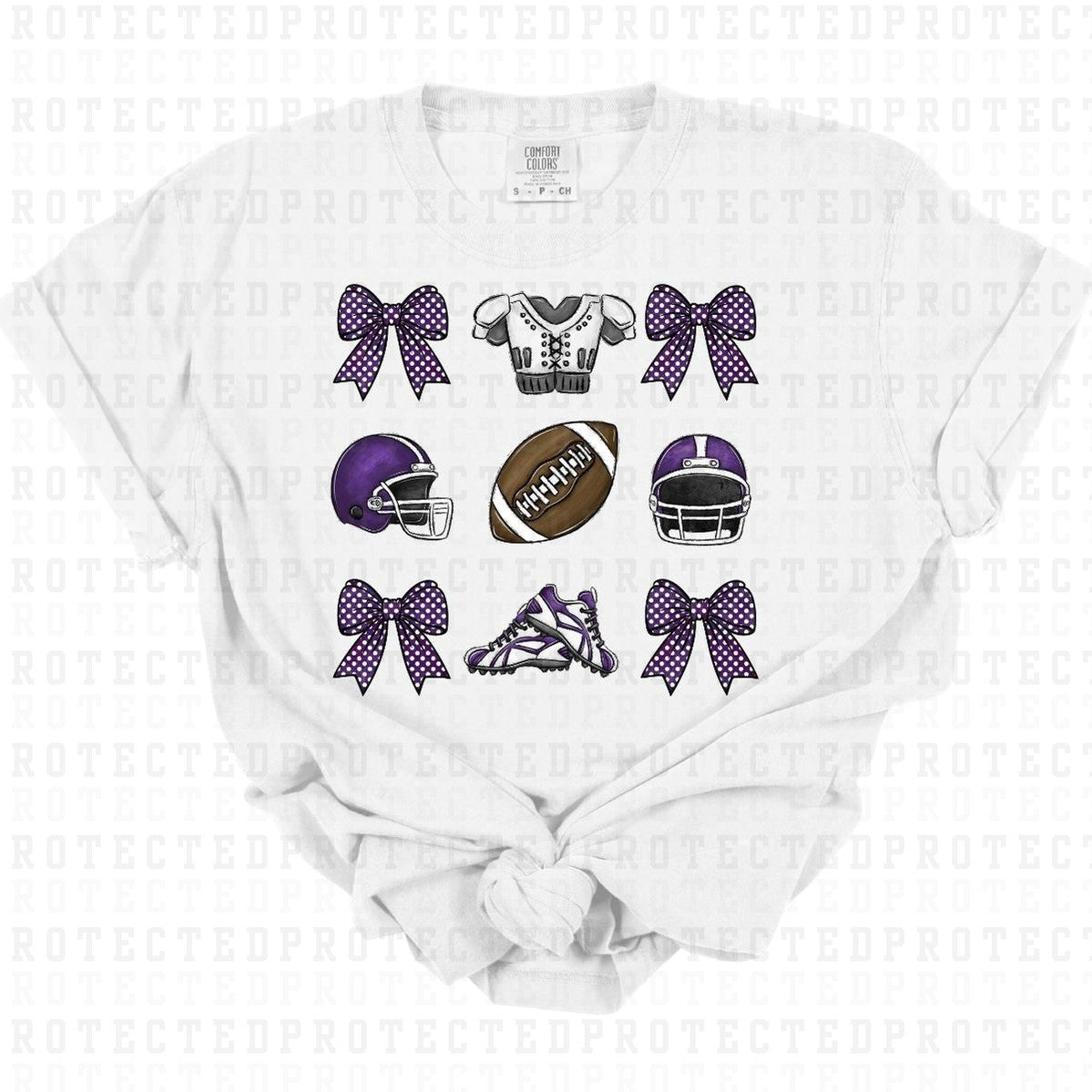 COQUETTE FOOTBALL *PURPLE* - DTF TRANSFER