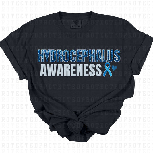 HYDROCEPHALUS AWARENESS *FAUX SEQUIN* - DTF TRANSFER