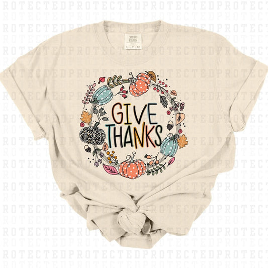 GIVE THANKS - DTF TRANSFER