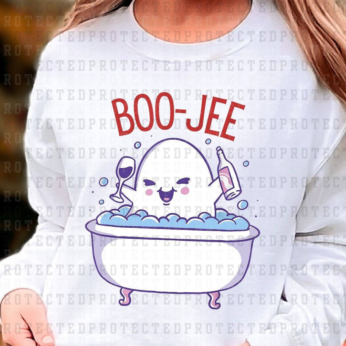 BOO-JEE *GHOST WITH WINE* - DTF TRANSFER