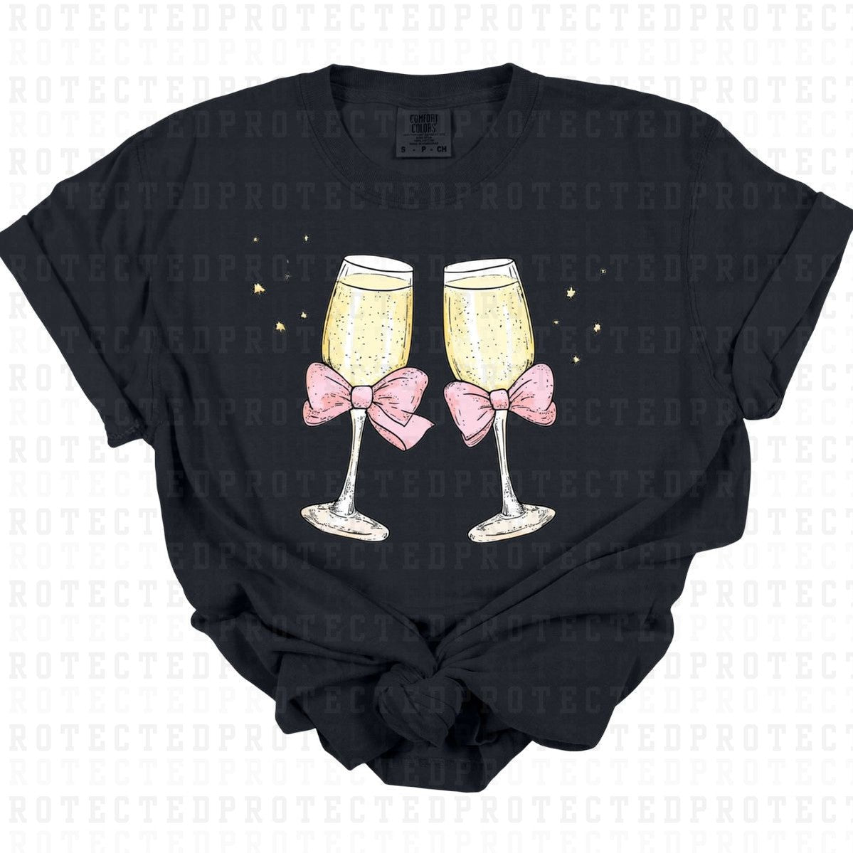 COQUETTE CHAMPAGNE TOAST - DTF TRANSFER