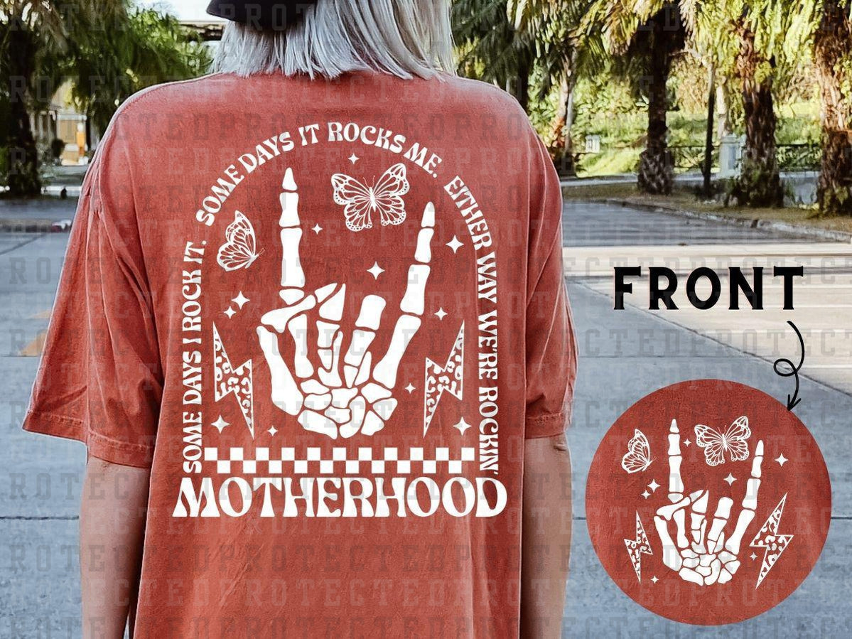 MOTHERHOOD (SINGLE COLOR/POCKET/BACK) - DTF TRANSFER