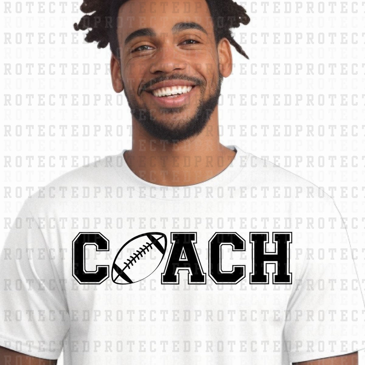 FOOTBALL COACH *SINGLE COLOR* - DTF TRANSFER