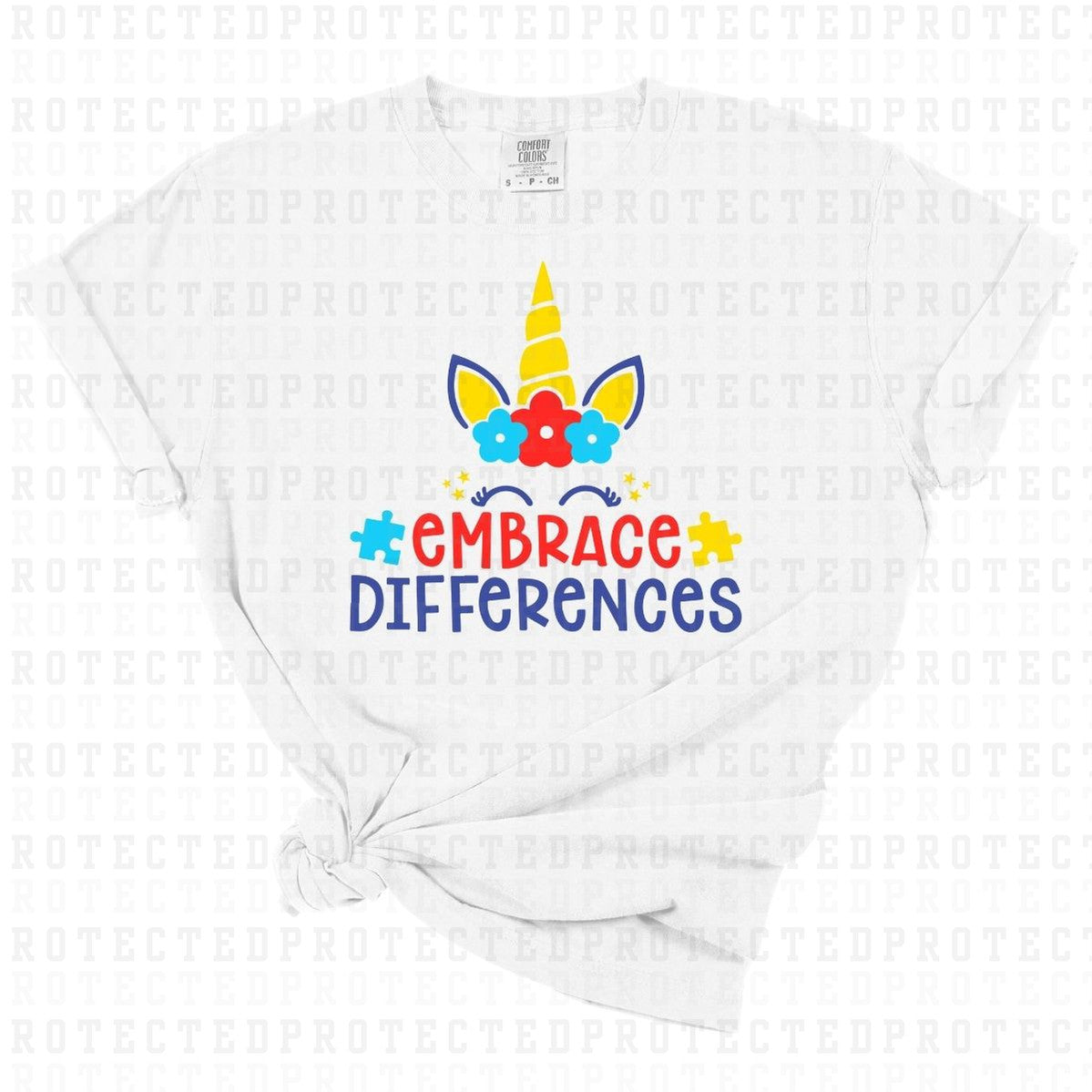 EMBRACE DIFFERENCES - DTF TRANSFER