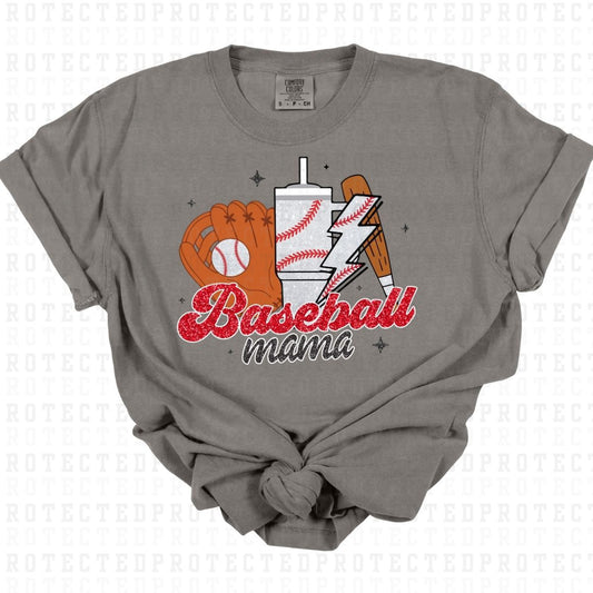 BASEBALL MAMA *FAUX SEQUIN* - DTF TRANSFER