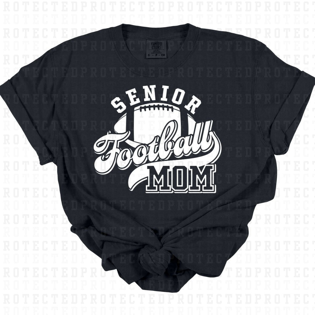 SENIOR FOOTBALL MOM *SINGLE COLOR* - DTF TRANSFER