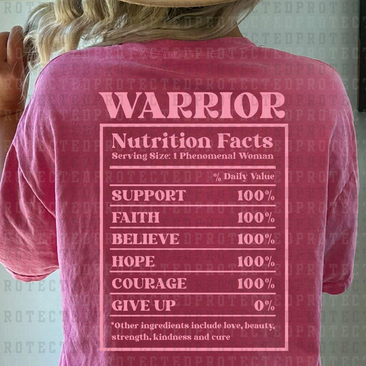 WARRIOR *SINGLE COLOR* - DTF TRANSFER