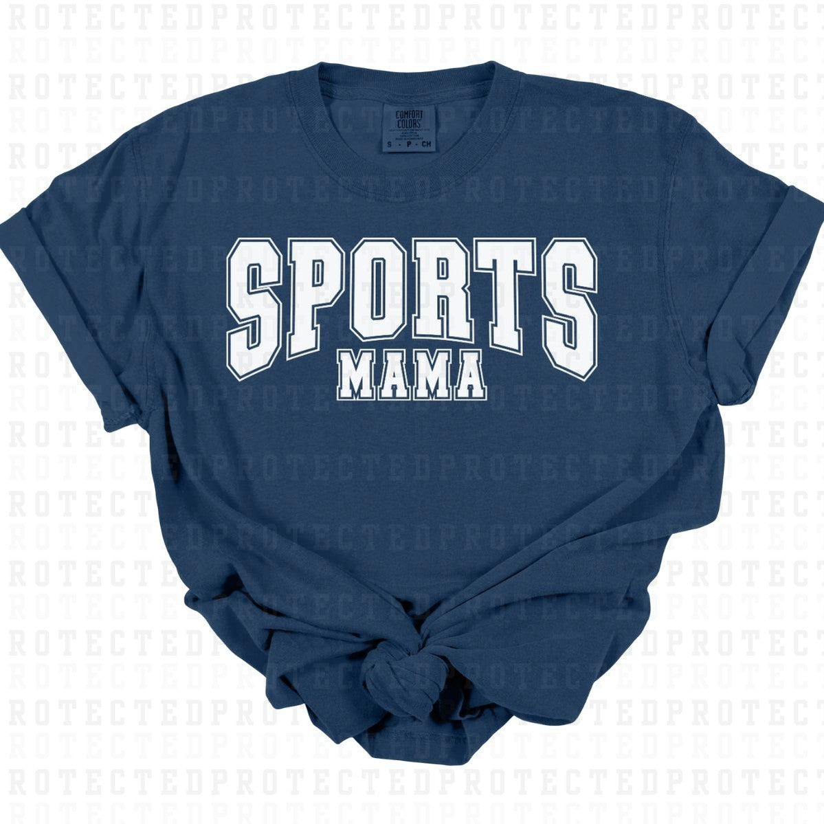 SPORTS MAMA *WHITE - SINGLE COLOR* - DTF TRANSFER