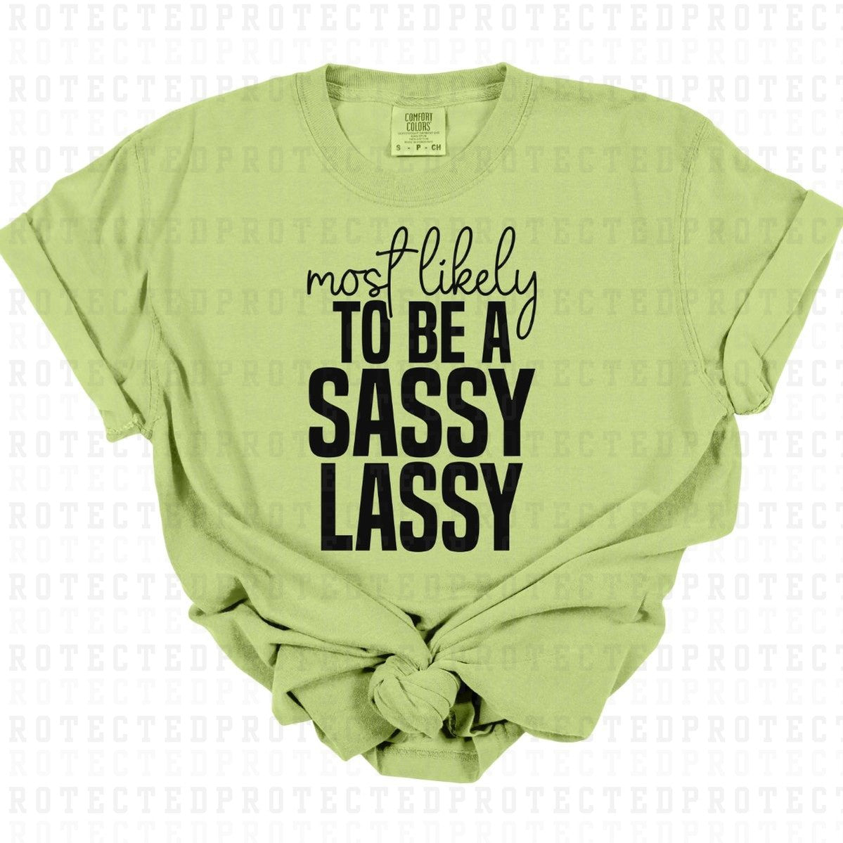 BE A SASSY LASSY *SINGLE COLOR* - DTF TRANSFER