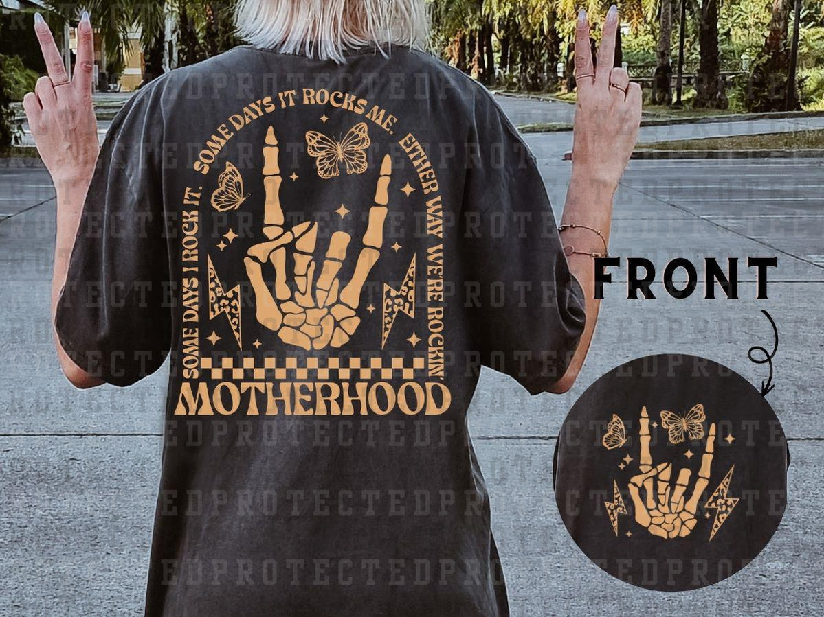 MOTHERHOOD (SINGLE COLOR/POCKET/BACK) - DTF TRANSFER