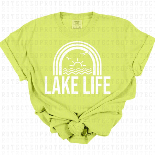 LAKE LIFE *WHITE - SINGLE COLOR* - DTF TRANSFER