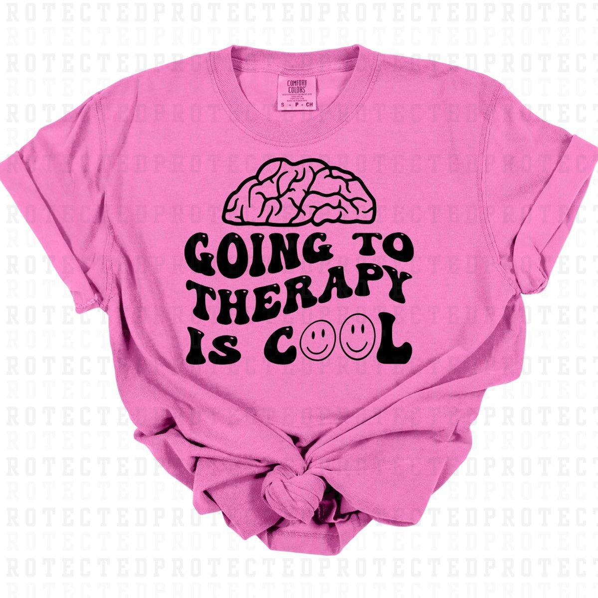 THERAPY IS COOL *SINGLE COLOR* - DTF TRANSFER