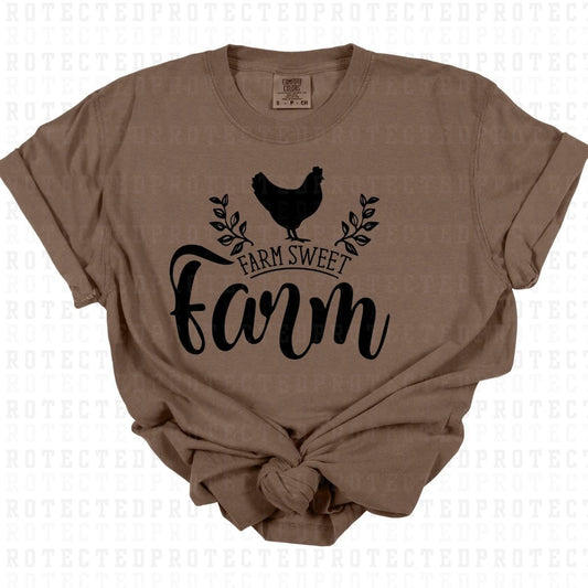 FARM SWEET FARM *SINGLE COLOR* - DTF TRANSFER