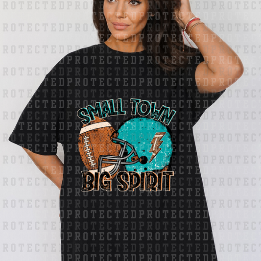 SMALL TOWN BIG SPIRIT *TEAL*- DTF TRANSFER