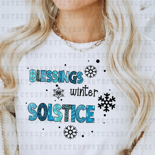 BLESSINGS WINTER SOLSTICE - DTF TRANSFER