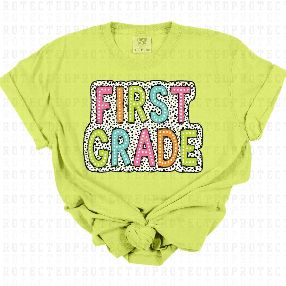 FIRST GRADE *W/GRUNGE* - DTF TRANSFER