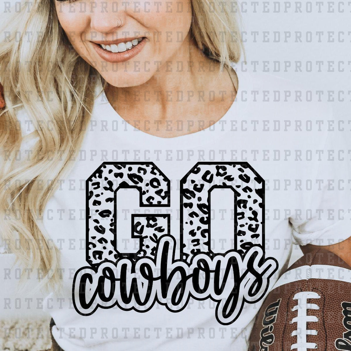 GO COWBOYS *SINGLE COLOR* - DTF TRANSFER