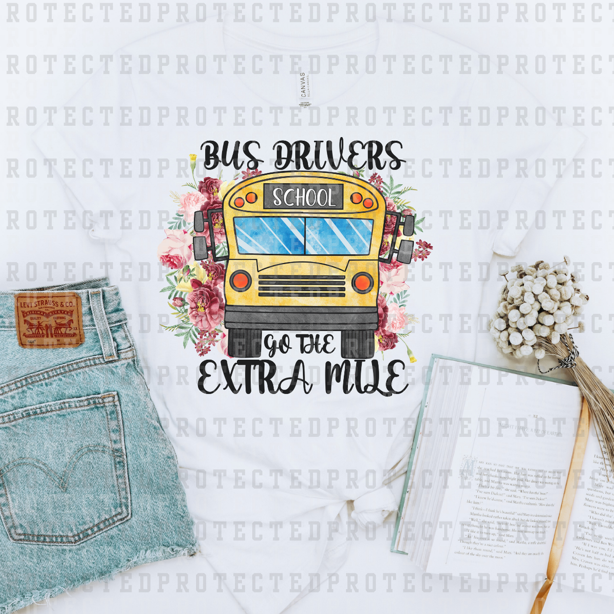 BUS DRIVERS GO THE EXTRA MILE - DTF TRANSFER