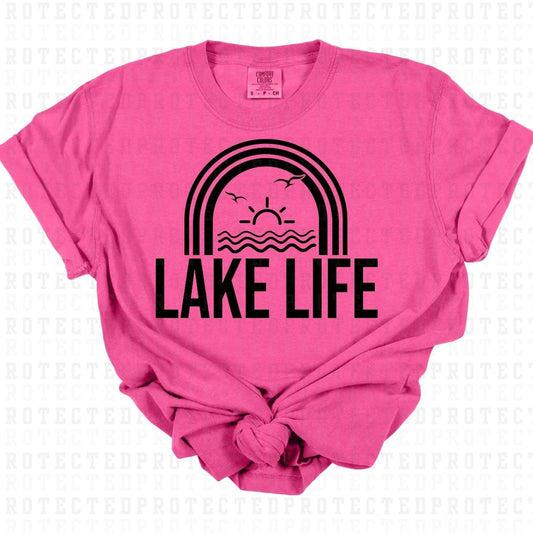 LAKE LIFE *BLACK - SINGLE COLOR* - DTF TRANSFER