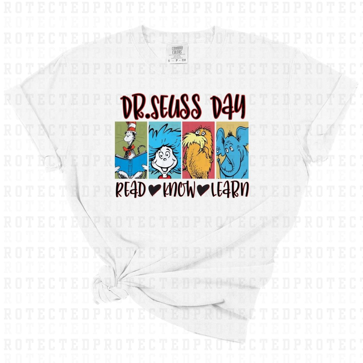 DR SEUSS DAY READ KNOW LEARN - DTF TRANSFER