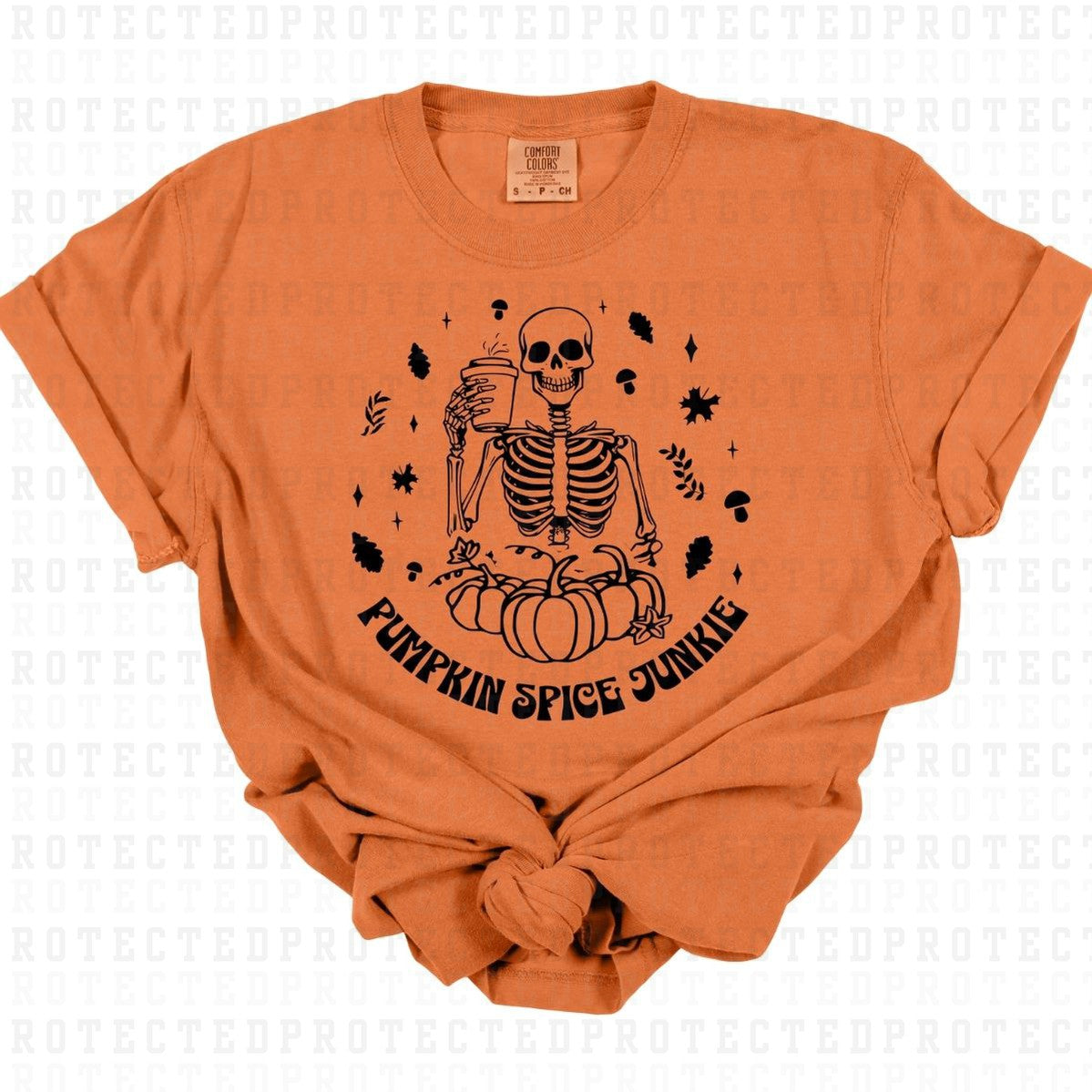 PUMPKIN SPICE JUNKIE *SINGLE COLOR* - DTF TRANSFER