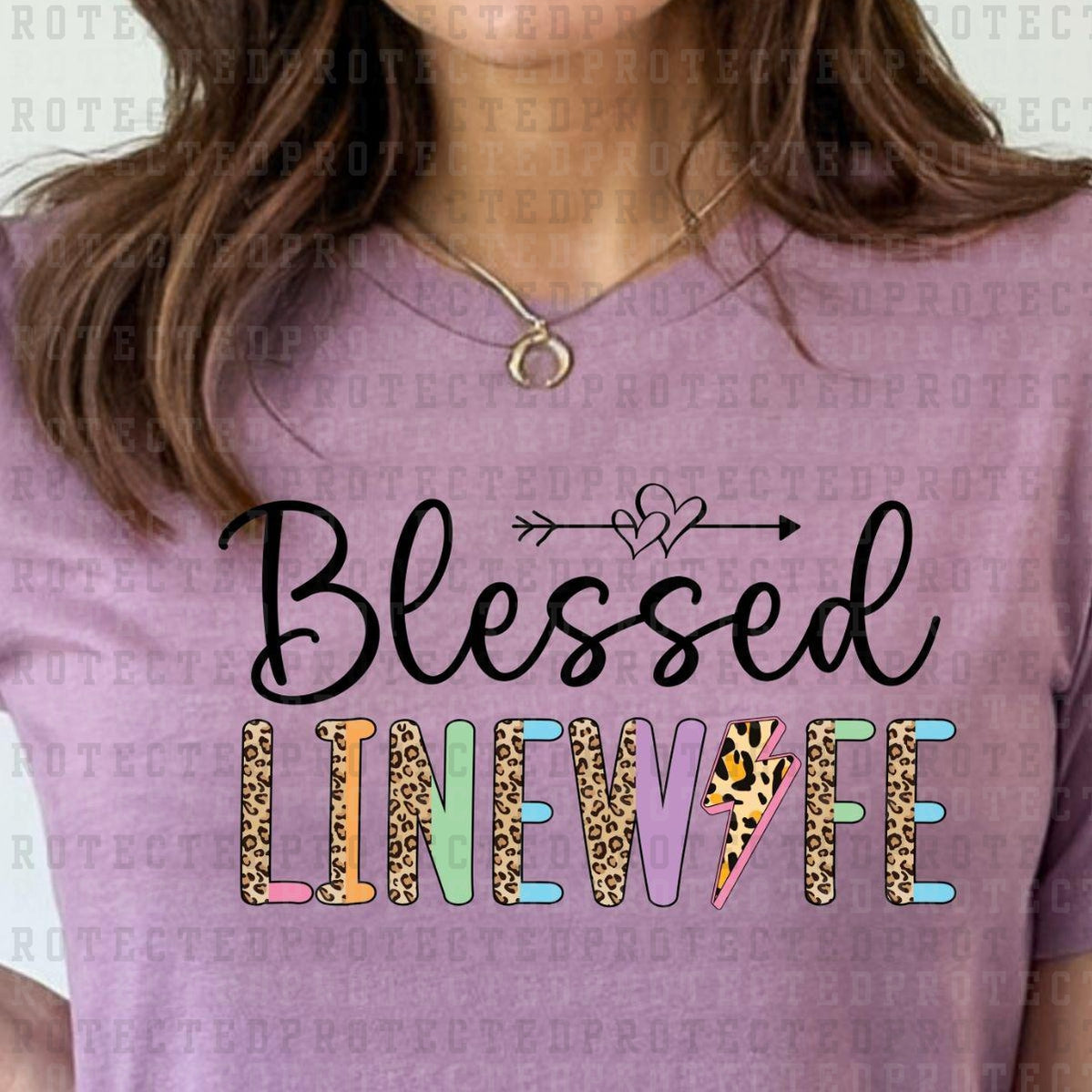 BLESSED LINEWIFE - DTF TRANSFER