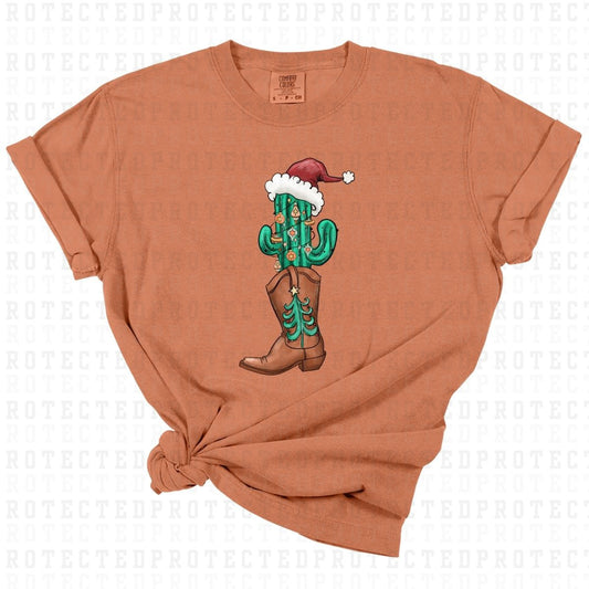 SANTA CACTUS & COWBOY BOOT - DTF TRANSFER