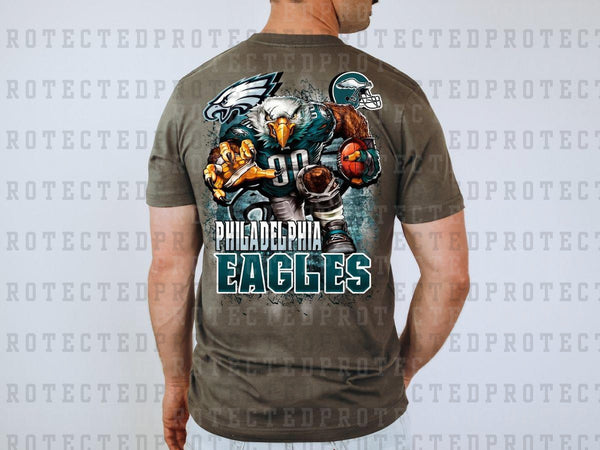 Eagles Faux Glitter DTF Heat Transfer