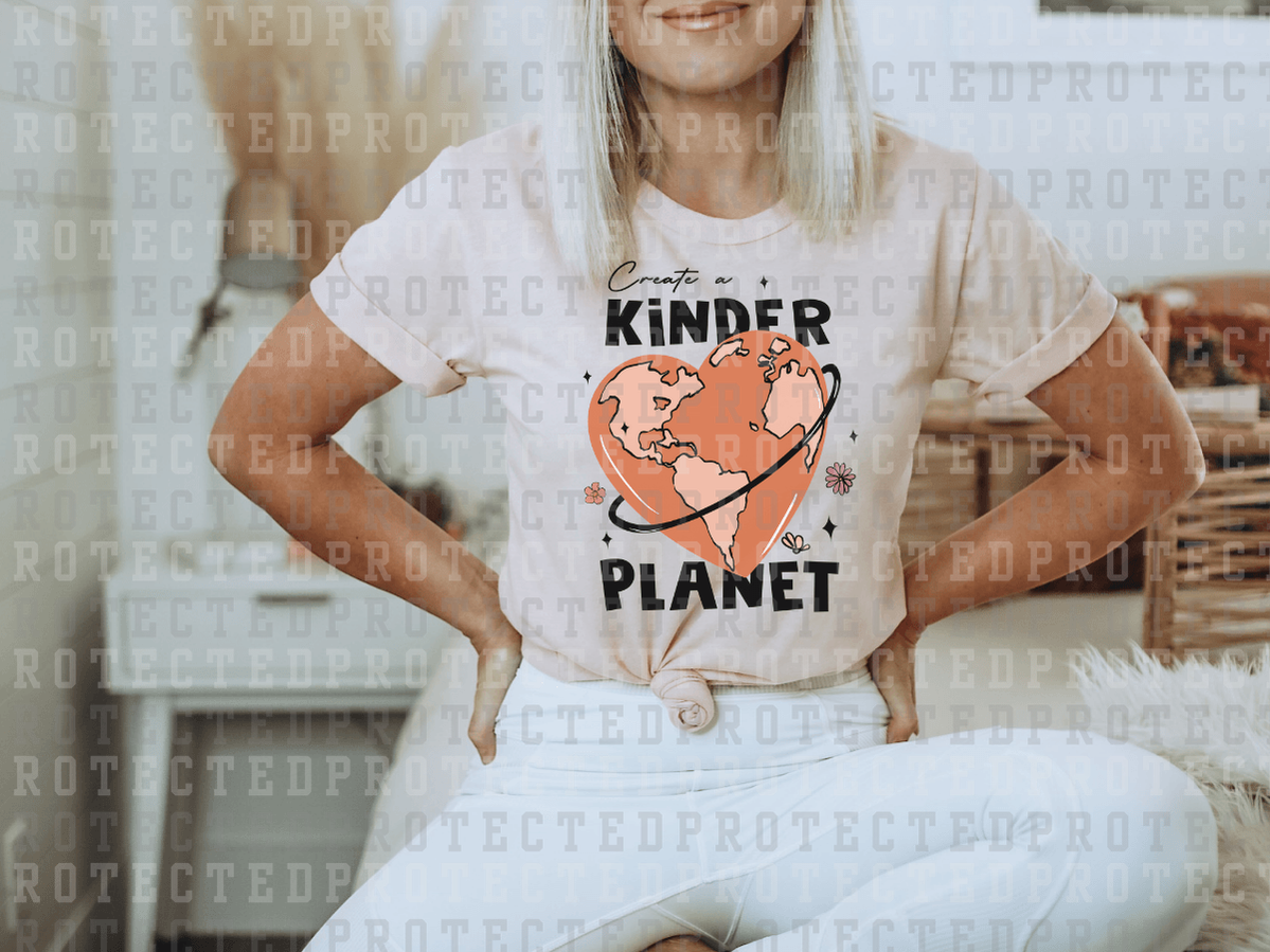 CREATE A KINDER PLANET - DTF TRANSFER - KAI RAE TRANSFERS