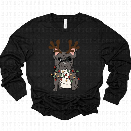 REINDEER FRENCH BULLDOG - DTF TRANSFER